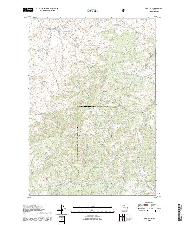 Foley Butte, OR — USGS 7.5-minute topo (2023)