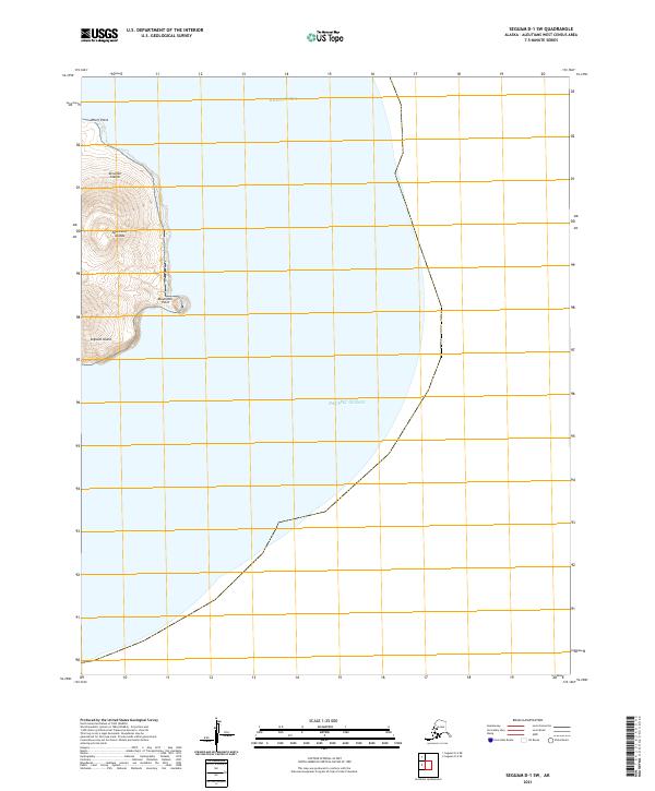 Seguam D-1 SW, AK — USGS 7.5-minute topo (2021)