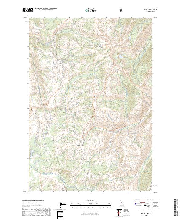 Pistol Lake, ID — USGS 7.5-minute topo (2024)