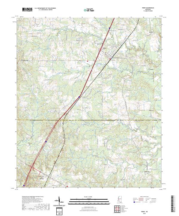 Terry, MS — USGS 7.5-minute topo (2024)