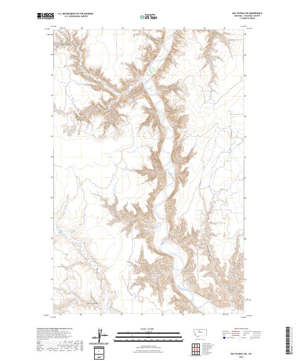 Day School SW, MT — USGS 7.5-minute topo (2024)