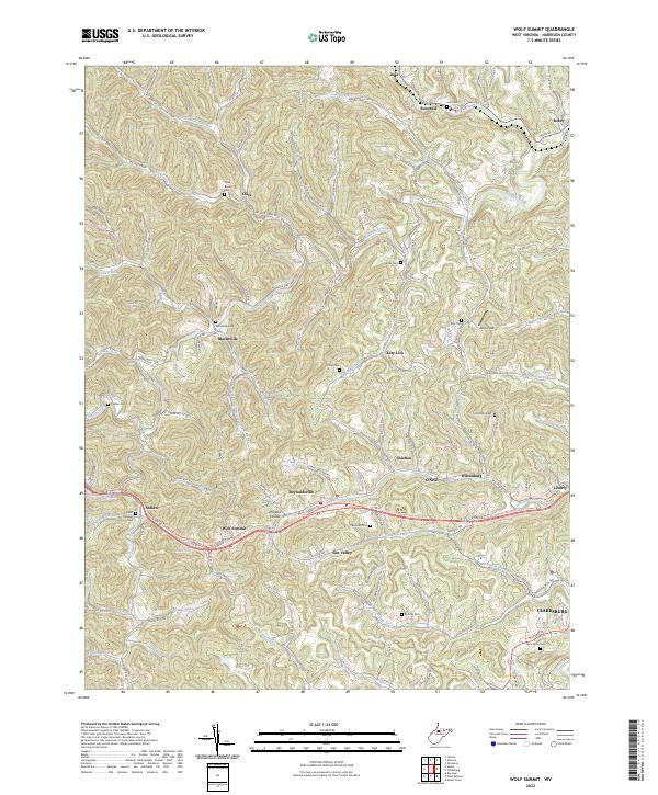 Wolf Summit, WV — USGS 7.5-minute topo (2023)