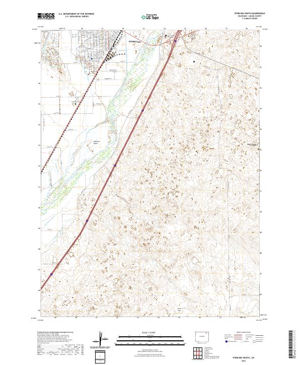 Sterling South, CO — USGS 7.5-minute topo (2022)