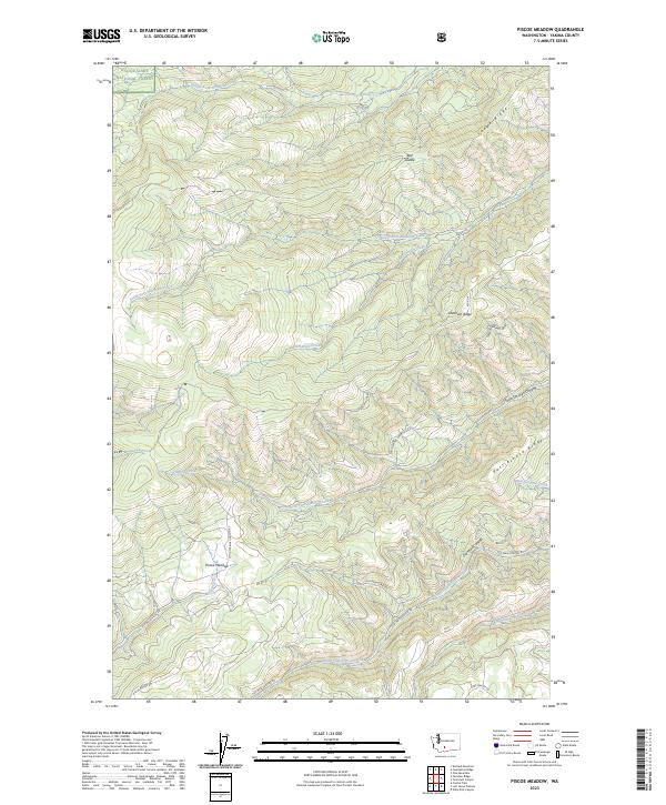 Piscoe Meadow, WA — USGS 7.5-minute topo (2023)