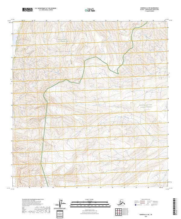 Nabesna A-6 NE, AK — USGS 7.5-minute topo (2023)