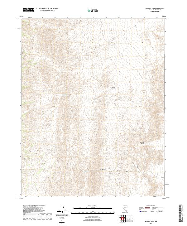 Mormon Well, NV — USGS 7.5-minute topo (2021)