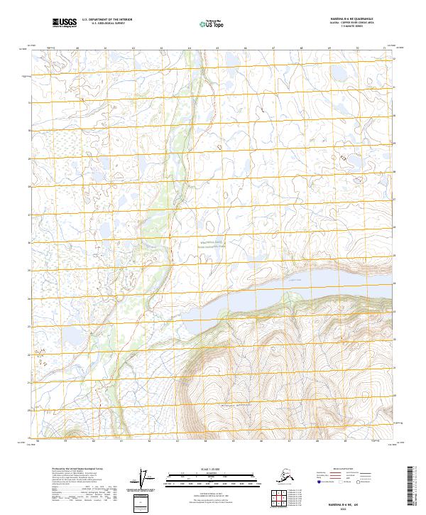 Nabesna B-6 NE, AK — USGS 7.5-minute topo (2023)