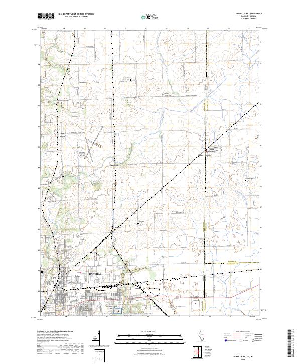 Danville NE, IL-IN — USGS 7.5-minute topo (2024)