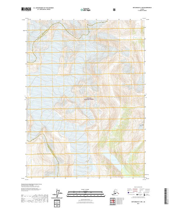 Ketchikan D-1 NW, AK — USGS 7.5-minute topo (2021)