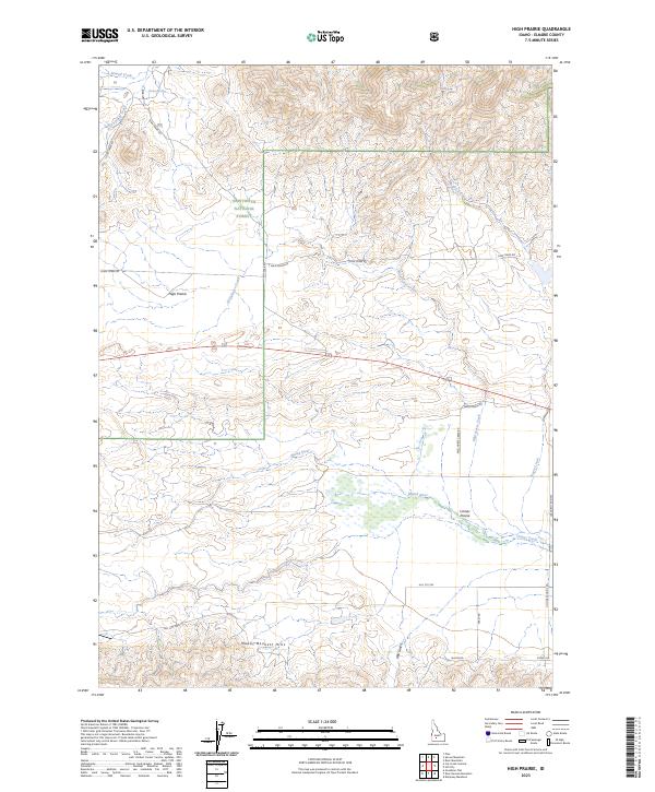 High Prairie, ID — USGS 7.5-minute topo (2023)