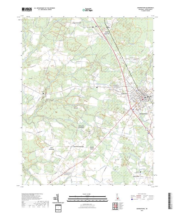 Georgetown, DE — USGS 7.5-minute topo (2023)