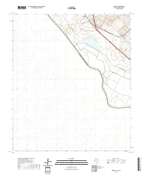 McNary, TX,CHH, US — USGS 7.5-minute topo (2022)