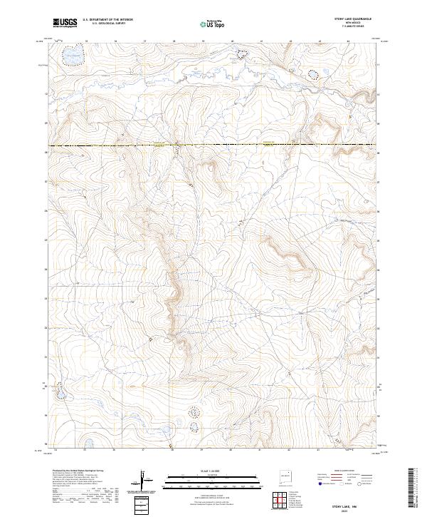 Stony Lake, NM — USGS 7.5-minute topo (2023)