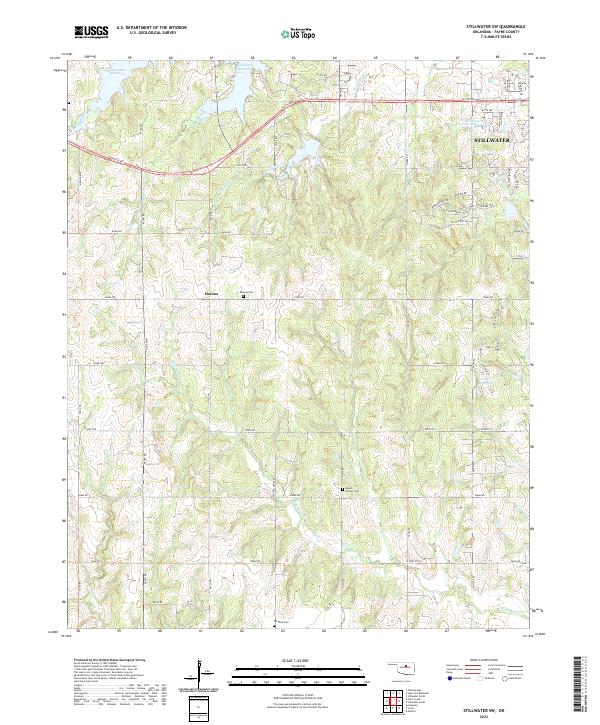 Stillwater SW, OK — USGS 7.5-minute topo (2022)