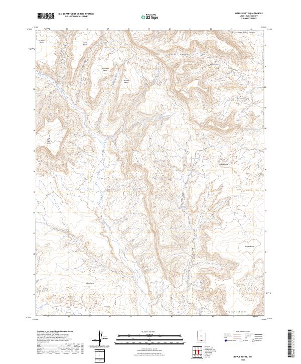 Nipple Butte, UT — USGS 7.5-minute topo (2023)