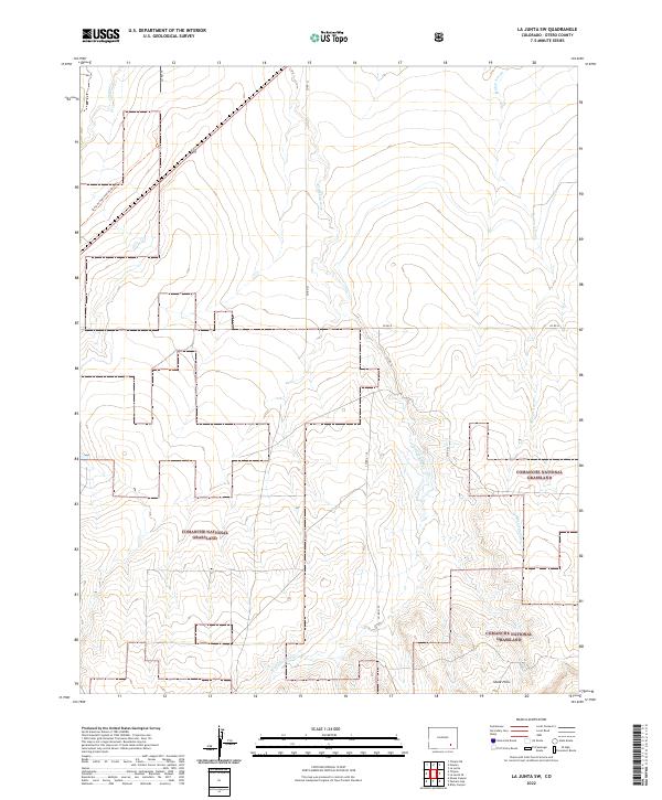 La Junta SW, CO — USGS 7.5-minute topo (2022)