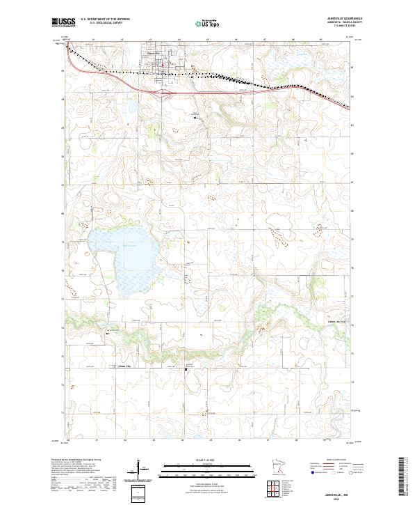 Janesville, MN — USGS 7.5-minute topo (2022)