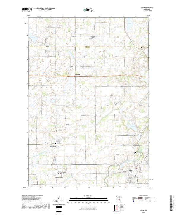 Mayer, MN — USGS 7.5-minute topo (2022)