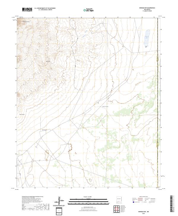 Newman NW, NM — USGS 7.5-minute topo (2023)