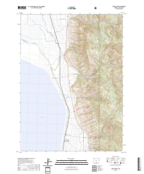 Crane Creek, OR — USGS 7.5-minute topo (2024)