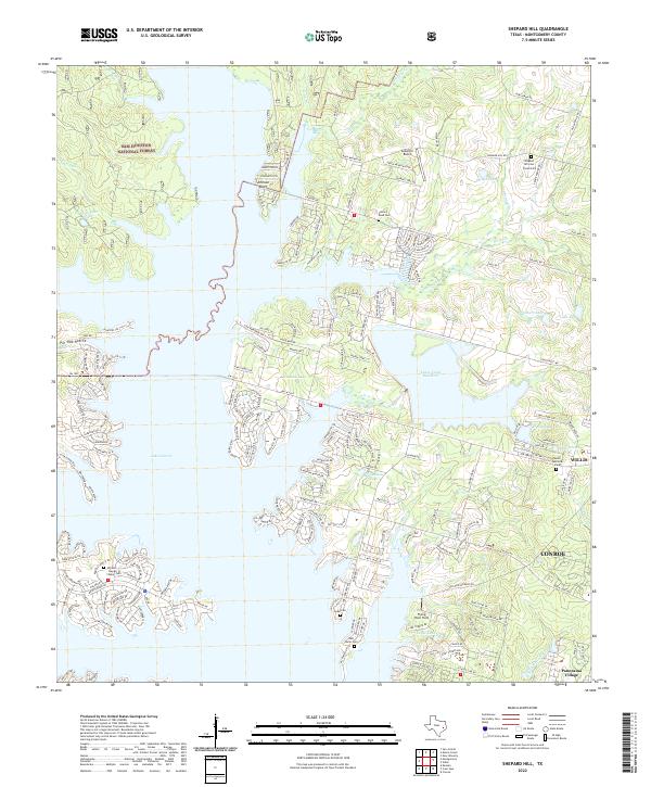 Shepard Hill, TX — USGS 7.5-minute topo (2022)