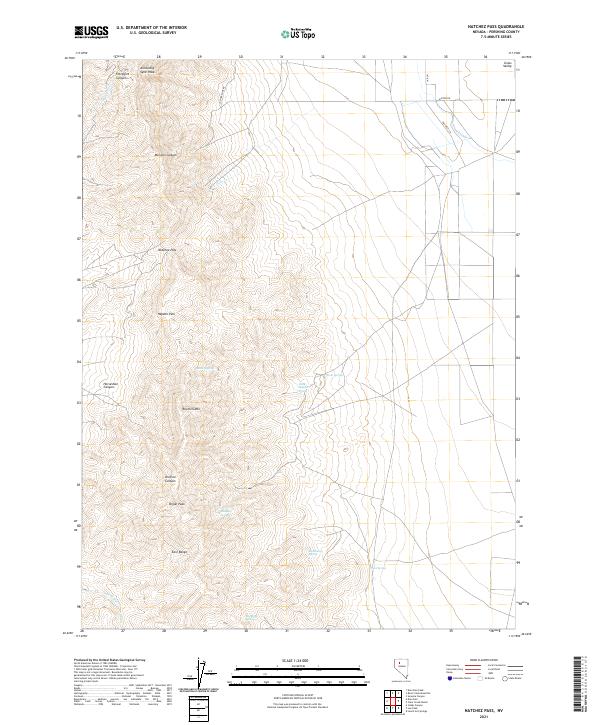 Natchez Pass, NV — USGS 7.5-minute topo (2021)