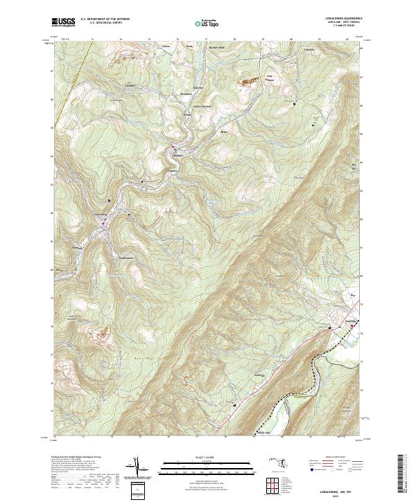 Lonaconing, MD-WV — USGS 7.5-minute topo (2023)