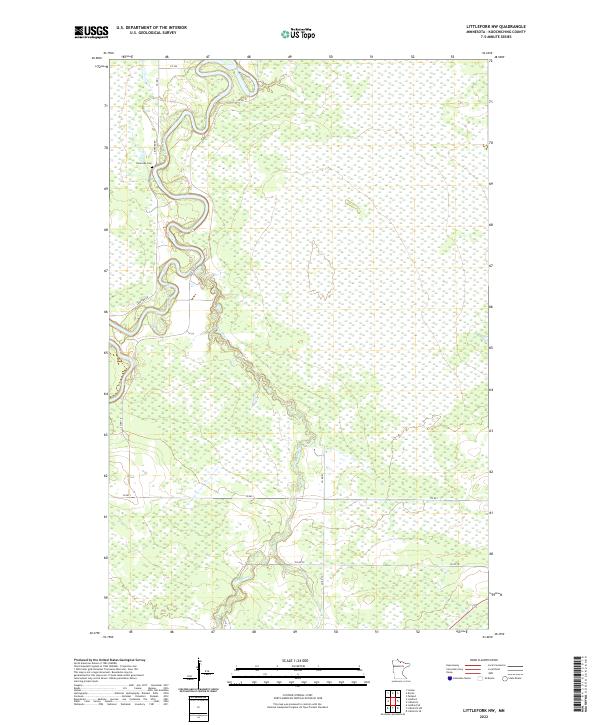 Littlefork NW, MN — USGS 7.5-minute topo (2022)