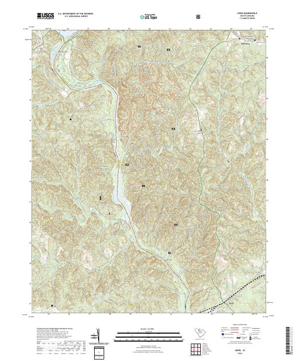 Leeds, SC — USGS 7.5-minute topo (2024)