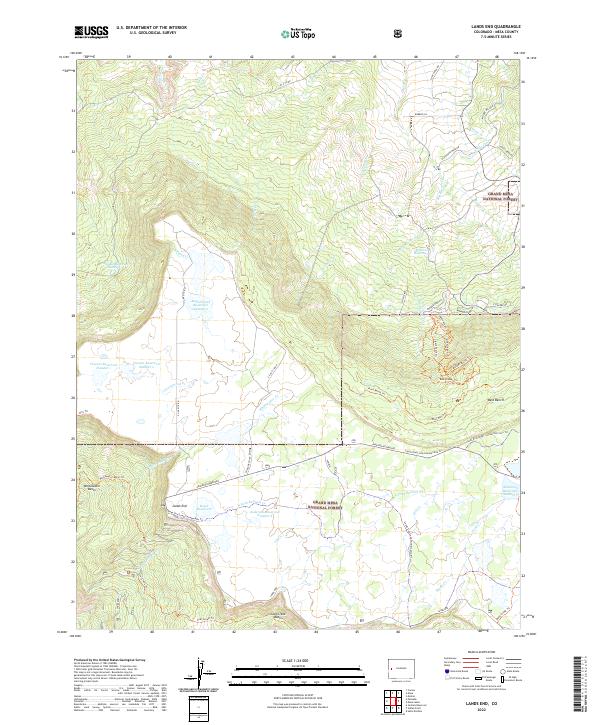 Lands End, CO — USGS 7.5-minute topo (2022)