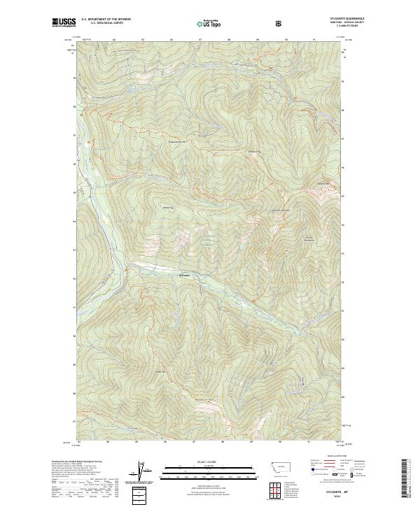 Sylvanite, MT — USGS 7.5-minute topo (2024)