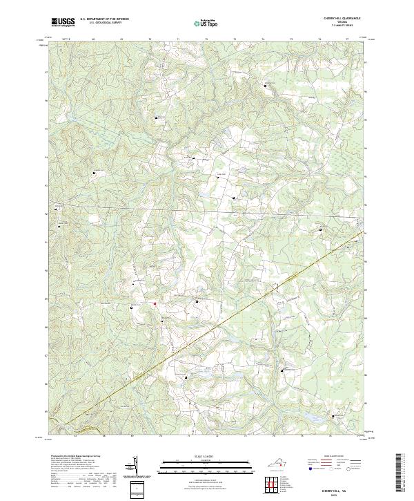 Cherry Hill, VA — USGS 7.5-minute topo (2022)