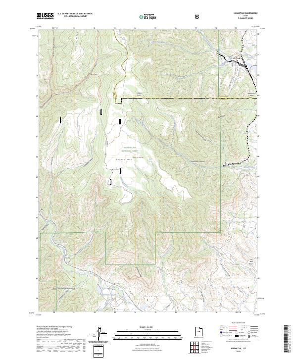 Hiawatha, UT — USGS 7.5-minute topo (2023)