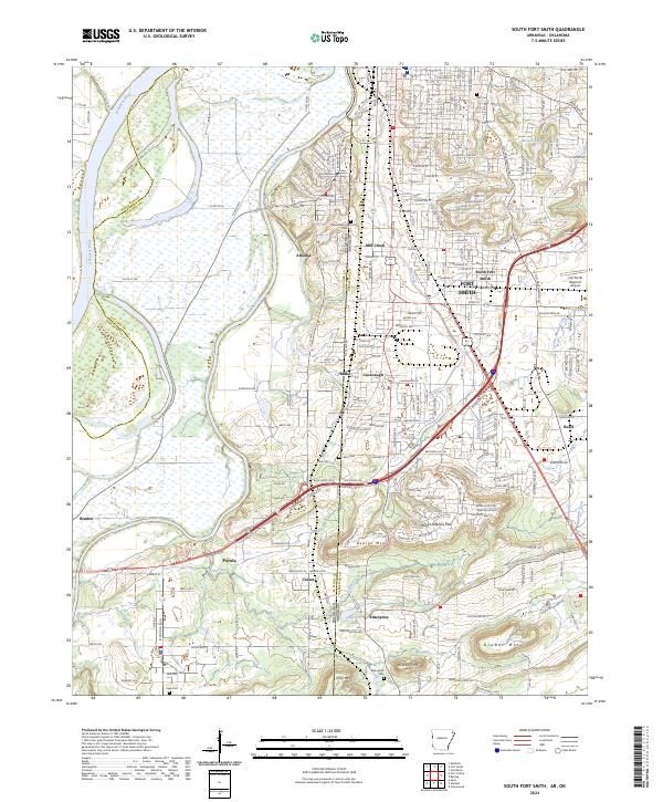 South Fort Smith, AR-OK — USGS 7.5-minute topo (2024)