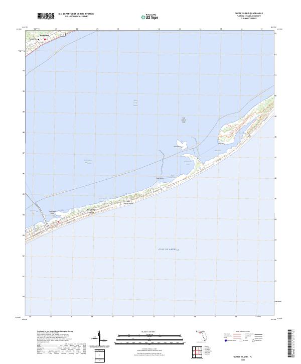 Goose Island, FL — USGS 7.5-minute topo (2025)