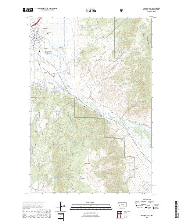Boulder East, MT — USGS 7.5-minute topo (2024)
