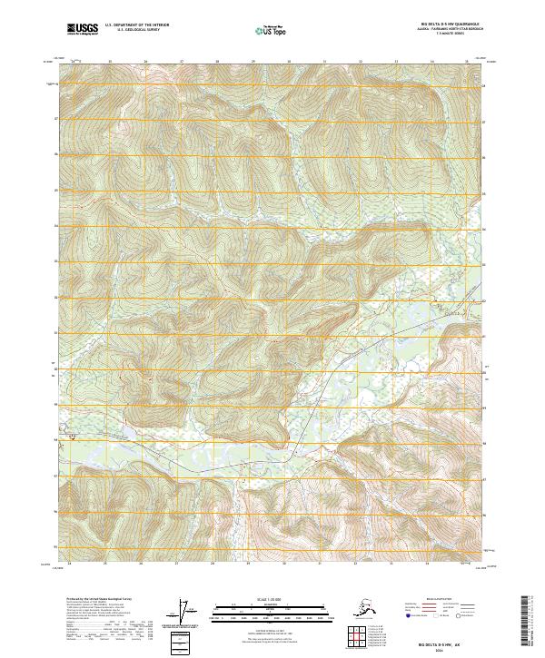 Big Delta D-5 NW, AK — USGS 7.5-minute topo (2024)