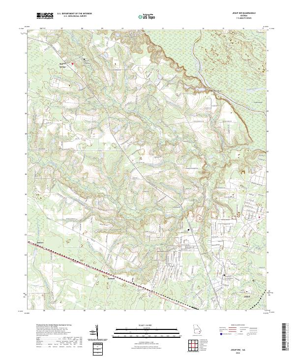 Jesup NW, GA — USGS 7.5-minute topo (2024)