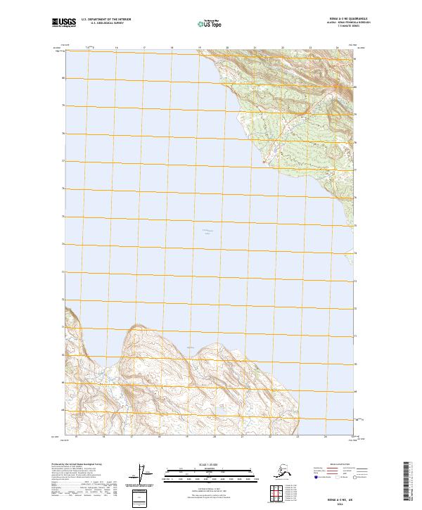Kenai A-3 NE, AK — USGS 7.5-minute topo (2024)