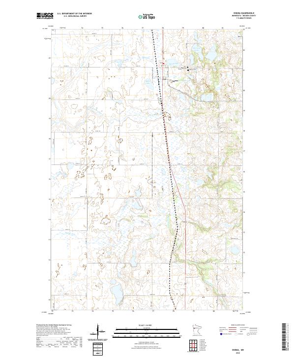 Ogema, MN — USGS 7.5-minute topo (2022)
