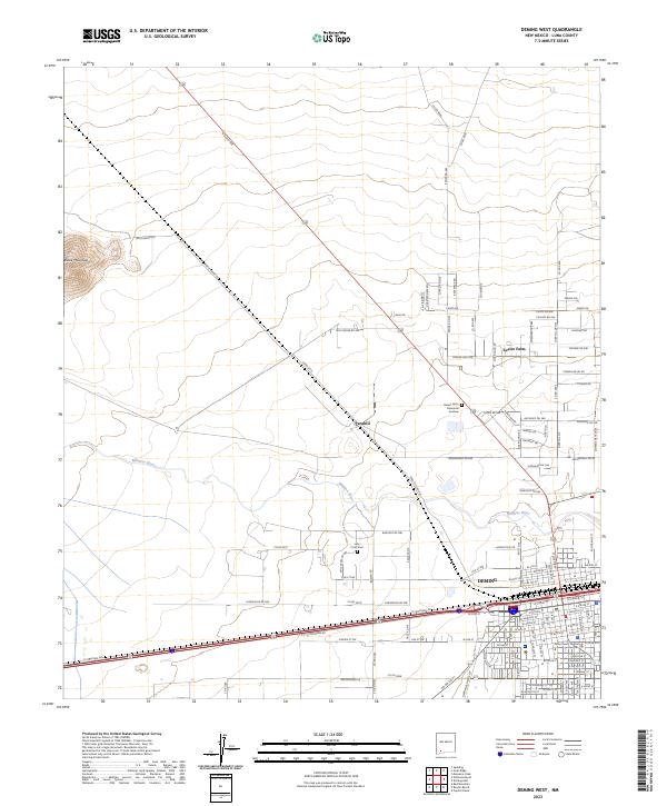 Deming West, NM — USGS 7.5-minute topo (2023)