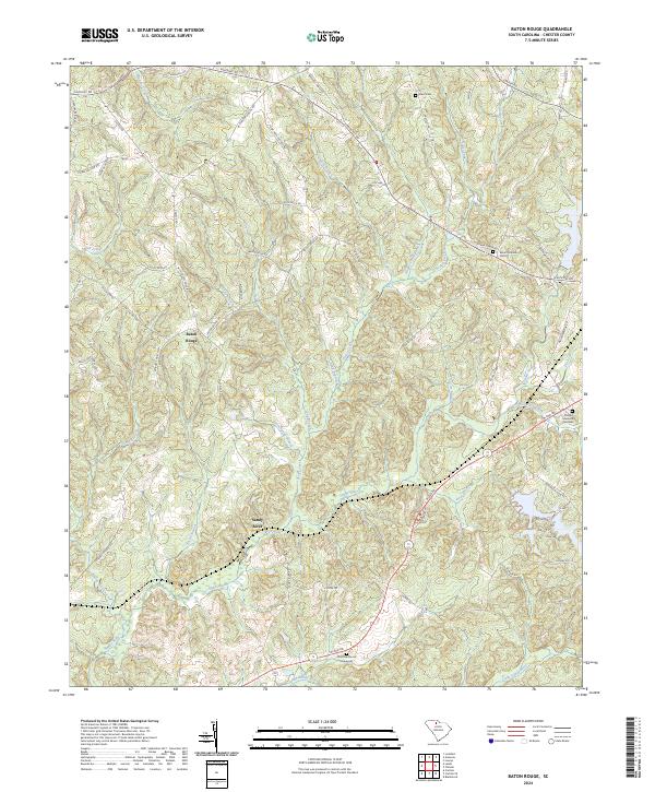 Baton Rouge, SC — USGS 7.5-minute topo (2024)