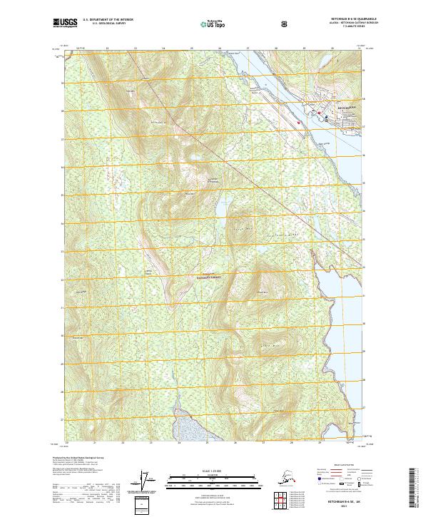 Ketchikan B-6 SE, AK — USGS 7.5-minute topo (2021)
