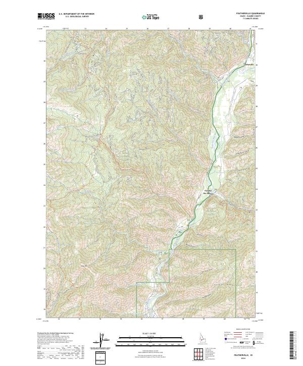 Featherville, ID — USGS 7.5-minute topo (2024)