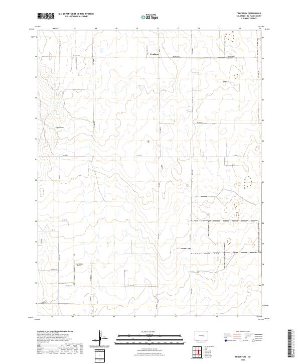 Truckton, CO — USGS 7.5-minute topo (2022)