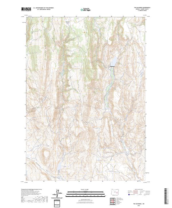Tin Can Ridge, OR — USGS 7.5-minute topo (2023)
