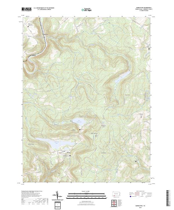 Markleton, PA — USGS 7.5-minute topo (2023)