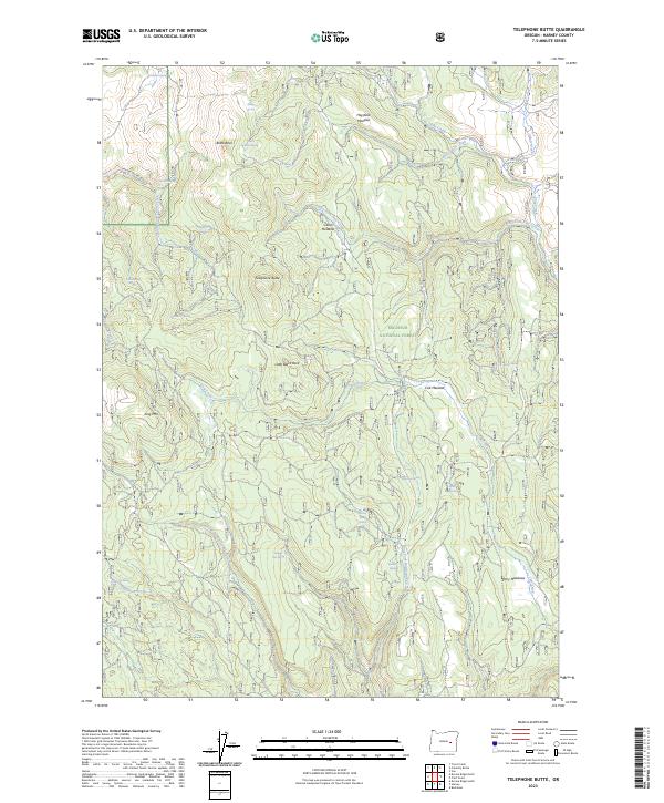 Telephone Butte, OR — USGS 7.5-minute topo (2023)