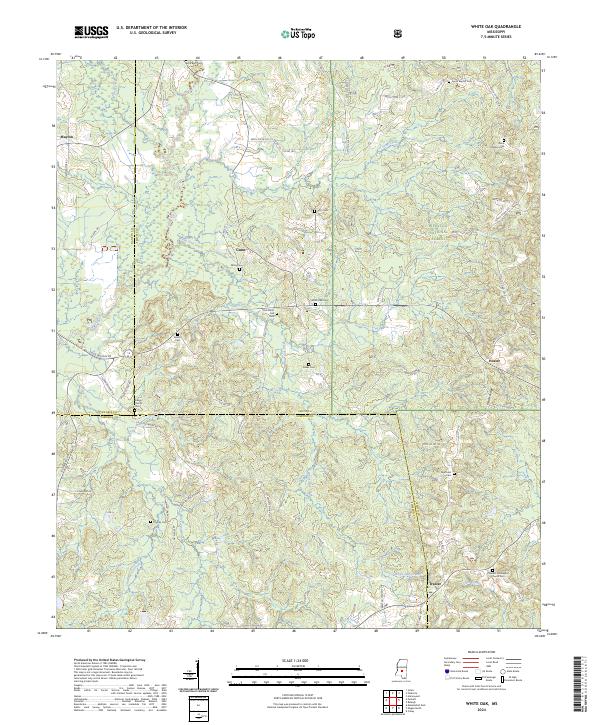 White Oak, MS — USGS 7.5-minute topo (2024)