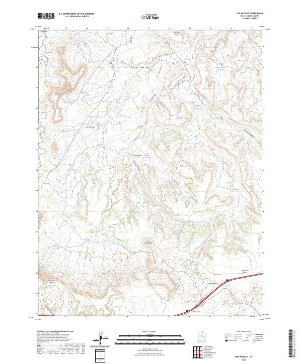 The Wickiup, UT — USGS 7.5-minute topo (2023)